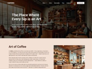 Cafeina Cafe WordPress Theme