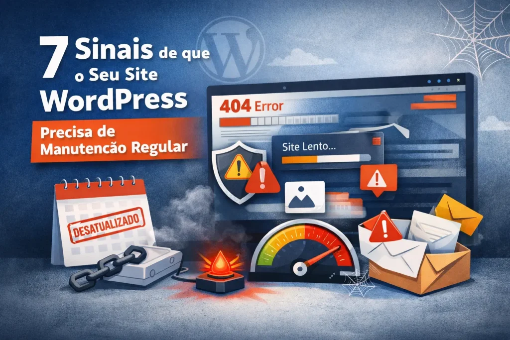 7 Sinais de que o Seu Site WordPress Precisa de Manutenção Regular