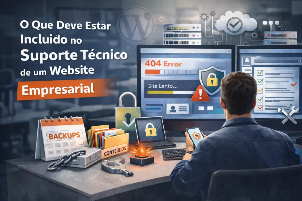 Suporte Técnico de um Website Empresarial