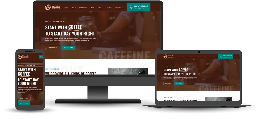 Criação do site Café Momento