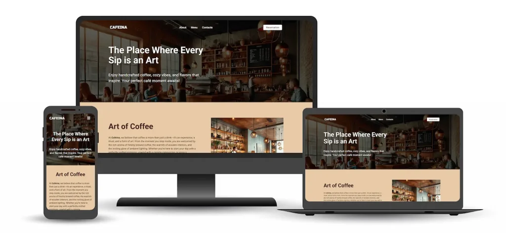 Site para Café Cafeína