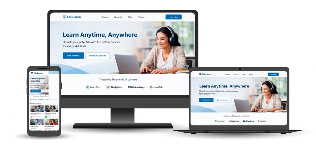 Plataforma educativa desenvolvida em WordPress