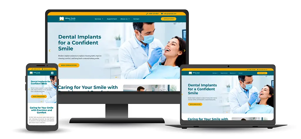 Site para Clínica Dentária
